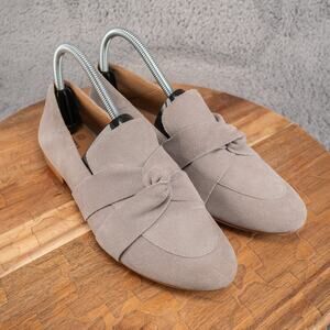 Susina Delaney Women’s Leather Upper Grey Flats Size 8 - Preowned